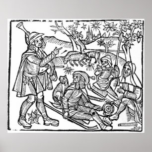 Illustration from the 'Kalendar of Shepherds' Poster