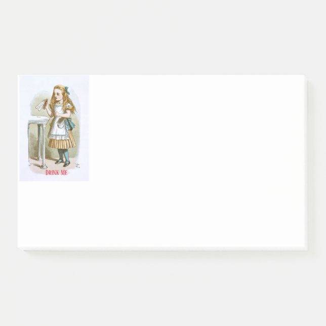 Illustration from The Nursery Alice  - Drink Me Post-it Notes (Front)