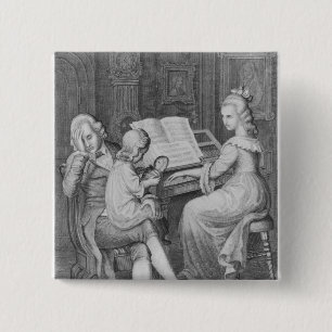 Illustration from 'The Sorrows of Werther' 15 Cm Square Badge