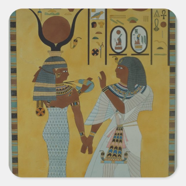 Illustration from the Tombs of the valley Square Sticker (Front)