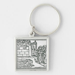 Illustration from 'The Voyage of St. Brendan' Key Ring
