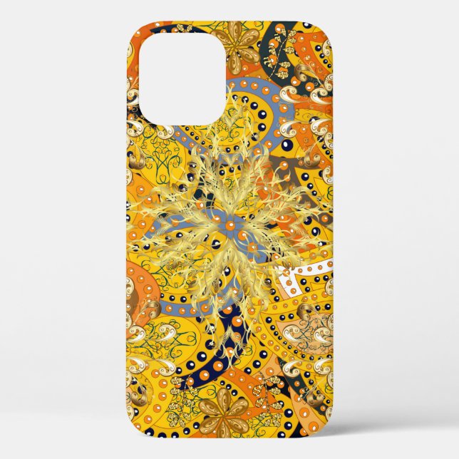 Illustration in yellow, orange and brown colours.  Case-Mate iPhone case (Back)