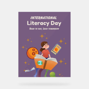 Illustration International Literacy Day Poster