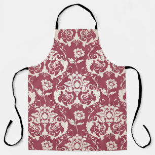 Illustration. Luxury texture. Baroque, Damask seam Apron