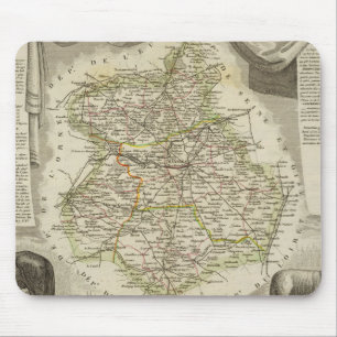 Illustration maps mouse pad