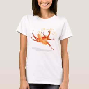 Illustration Of A Ballerina Dancing Raptor. 2 T-Shirt