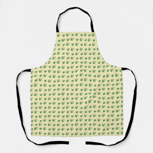 Illustration of a frog and a twig apron
