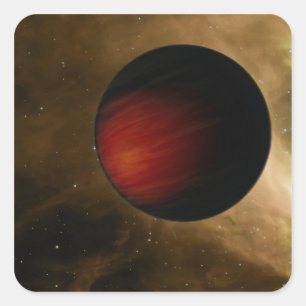 Illustration of a hot Jupiter called HD 149026b Square Sticker