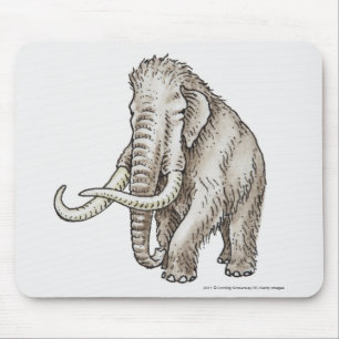 Illustration of a mammoth mouse pad