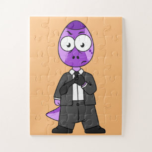 Illustration Of A Pachycephalosaurus Transporter. Jigsaw Puzzle