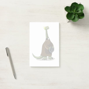 Illustration Of A Plateosaurus Dressed As A Priest Post-it Notes