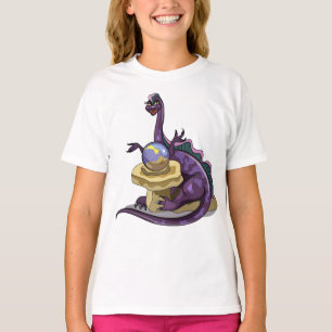 Illustration Of A Plateosaurus Fortune Teller. T-Shirt