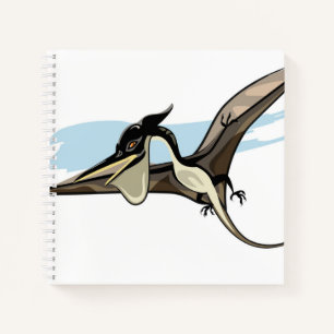 Illustration Of A Pteranodon Dinosaur. Notebook