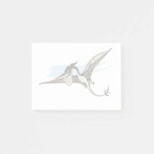 Illustration Of A Pteranodon Dinosaur. Post-it Notes