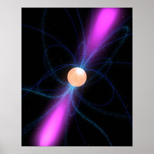 Illustration of a pulsar 2 poster (Front)