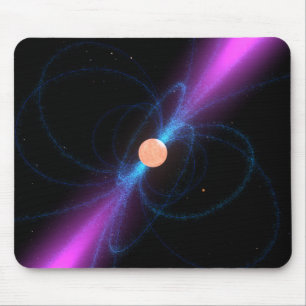 Illustration of a pulsar mouse pad