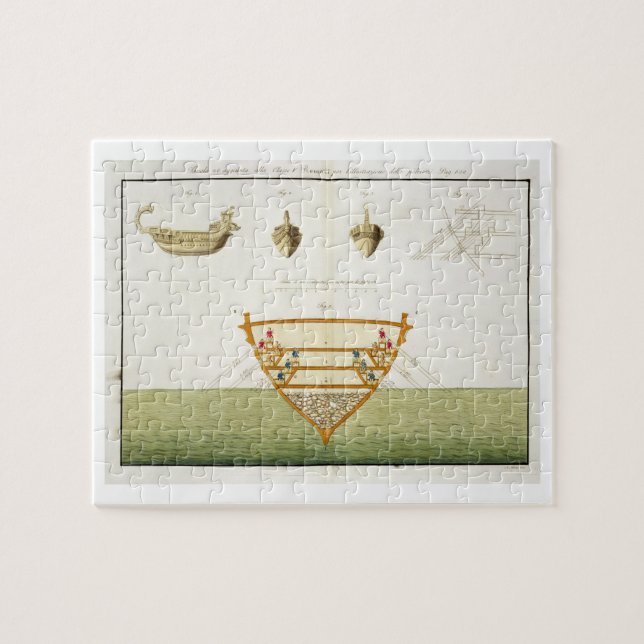 Illustration of a Roman Polyreme, plate 26, class Jigsaw Puzzle (Horizontal)