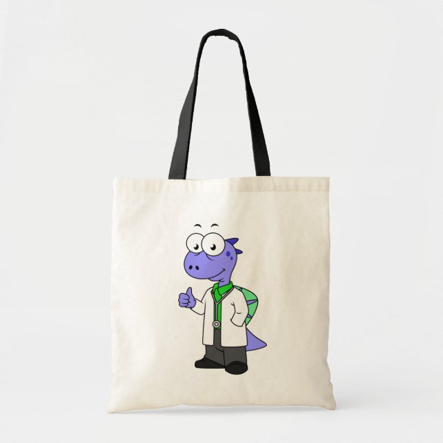 Illustration Of A Spinosaurus Doctor. Tote Bag (Front)