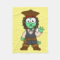 Illustration Of A Stegosaurus Pirate, Jack Sparrow