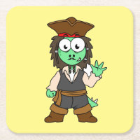 Illustration Of A Stegosaurus Pirate, Jack Sparrow