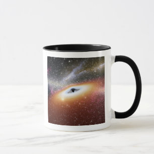 Illustration of a supermassive black hole mug