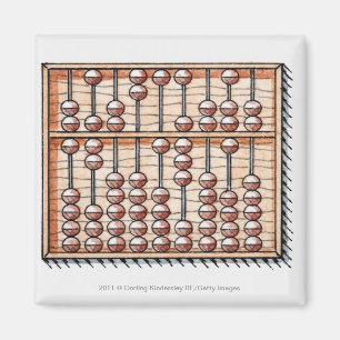 Illustration of abacus magnet