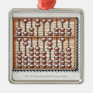 Illustration of abacus metal ornament
