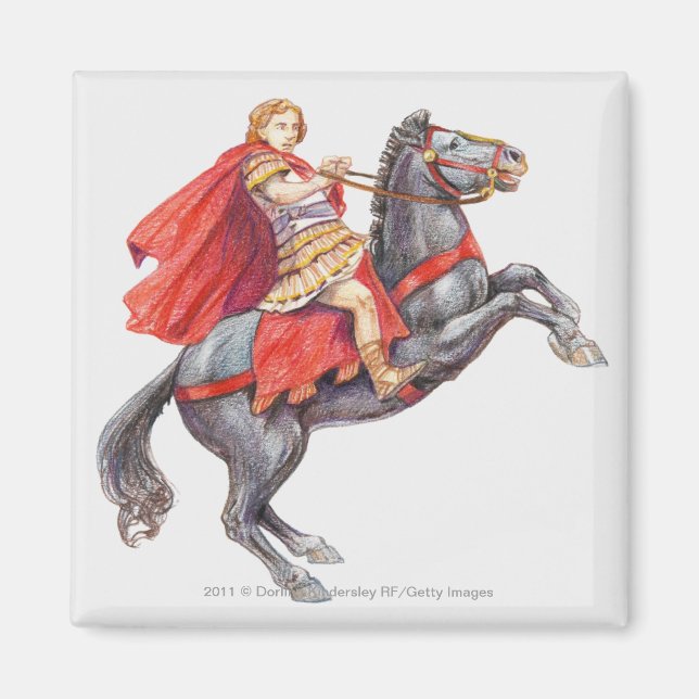 Illustration of Alexander the Great Magnet (Front)