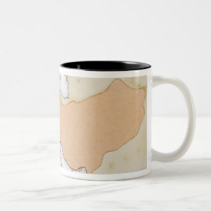 Illustration of Alexander The Great's Empire Two-Tone Coffee Mug