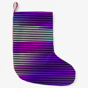 illustration of an abstract glitch background. Cy Small Christmas Stocking