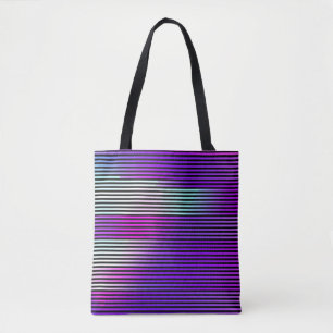 illustration of an abstract glitch background. Cy Tote Bag