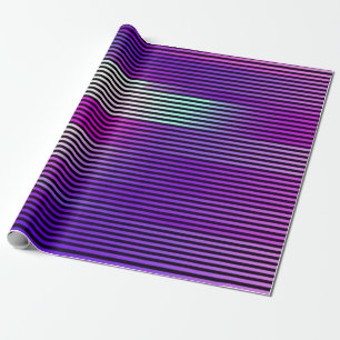 illustration of an abstract glitch background. Cy Wrapping Paper