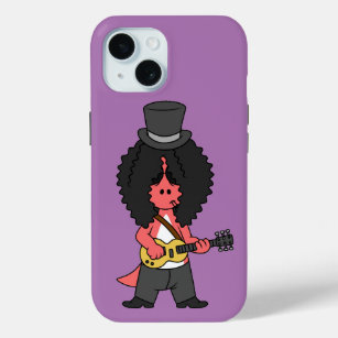 Illustration Of An Allosaurus Dressed As Rock Star iPhone 15 Case