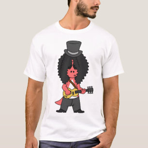 Illustration Of An Allosaurus Dressed As Rock Star T-Shirt