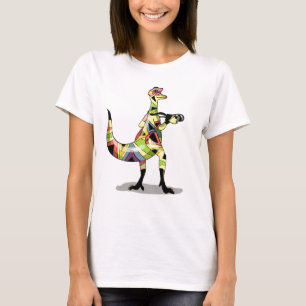 Illustration Of An Iguanodon Photographer. T-Shirt