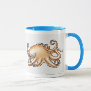Illustration of an octopus mug