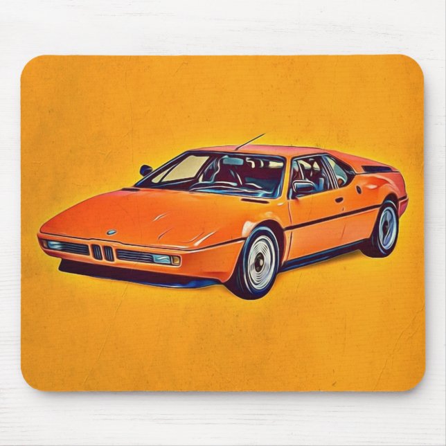 Illustration of BMW M1 Mouse Pad (Front)