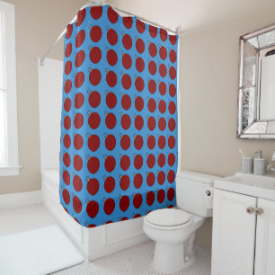 Illustration of Christmas bells. Shower Curtain