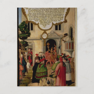 Illustration of Christ's teaching Postcard