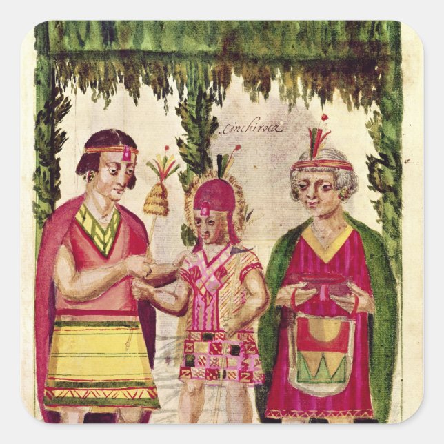 Illustration of Cincheroca Square Sticker (Front)