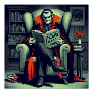 Illustration of dracula poster