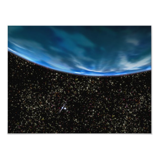 Illustration of Earth's horizon Photo Print (Front)