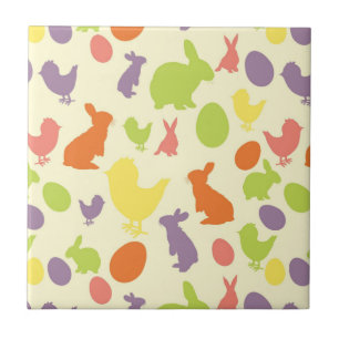 Illustration of Easter background Ceramic Tile