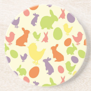 Illustration of Easter background Coaster