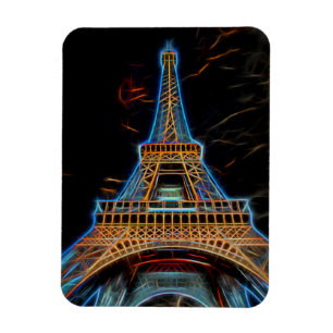 Illustration of Eiffel Tower - Paris, France Magnet