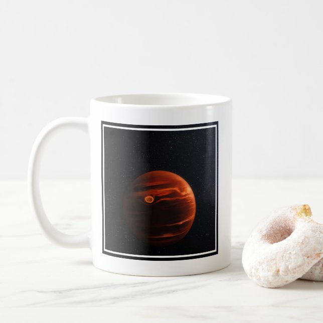 Illustration Of Exoplanet Vhs 1256 B And Its Stars Coffee Mug (With Donut)