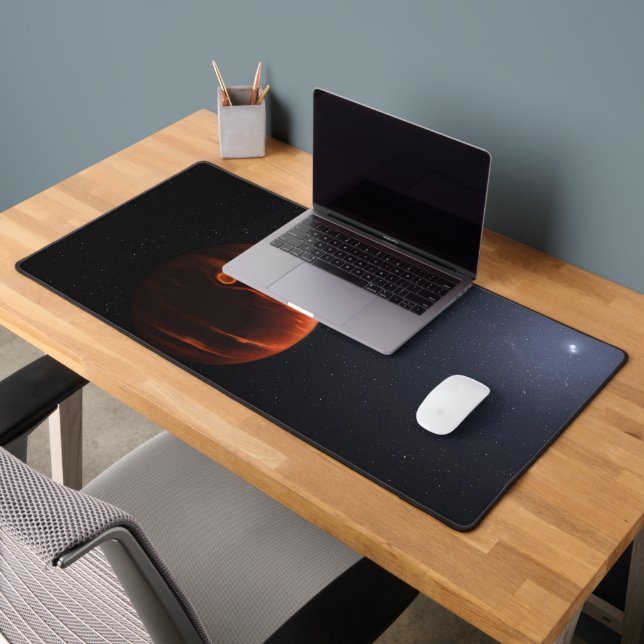 Illustration Of Exoplanet Vhs 1256 B And Its Stars Desk Mat (Office 2)