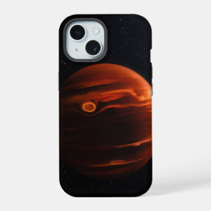 Illustration Of Exoplanet Vhs 1256 B And Its Stars iPhone 15 Case