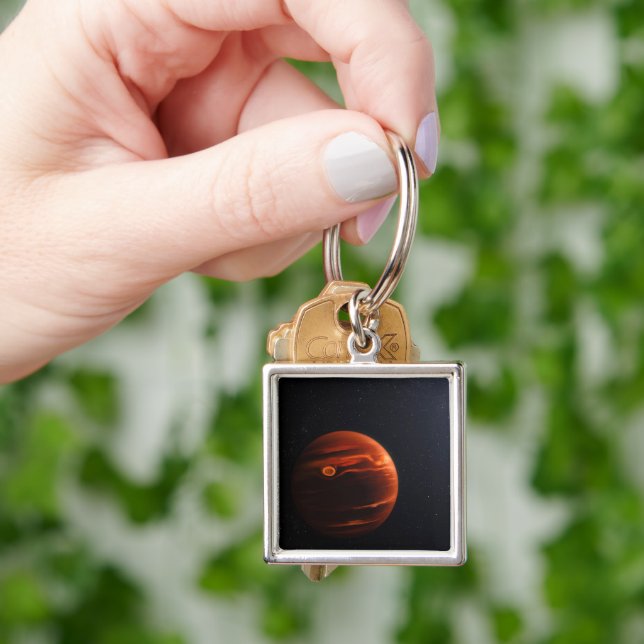 Illustration Of Exoplanet Vhs 1256 B And Its Stars Key Ring (Hand)