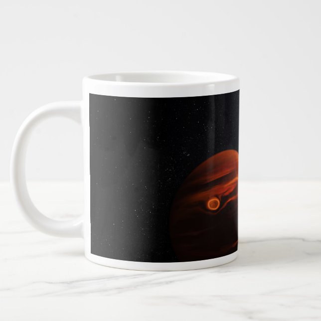 Illustration Of Exoplanet Vhs 1256 B And Its Stars Large Coffee Mug (Left)
